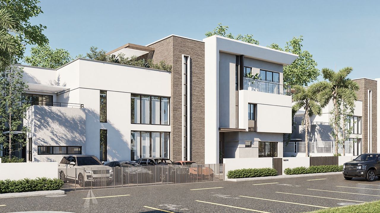 Artist's impression of contemporary 5 bedroom villas in Mabushi, Abuja